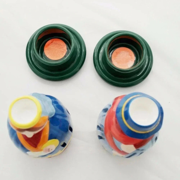 Villeroy & Boch Christmas Candle Holder Lot 2 Mary & Joseph Christian Na… - Picture 4 of 9